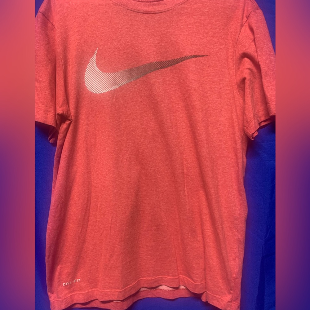 Nike Red Tee with Silver Swoosh